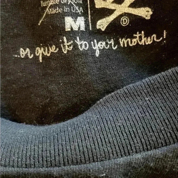 Authentic Dissizit logo'd black casual short sleeve Tshirt M - Picture 3 of 4